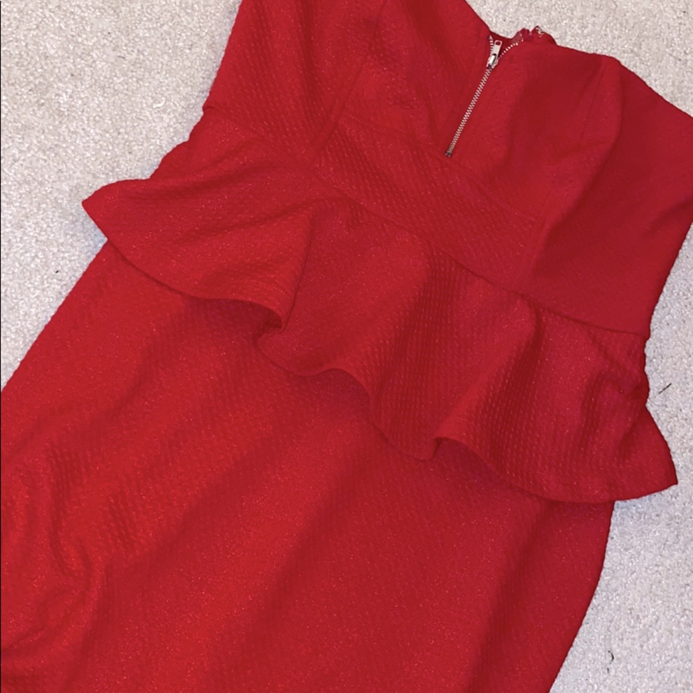 Bebe red dress XL